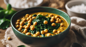 Chickpea and Spinach Coconut Curry