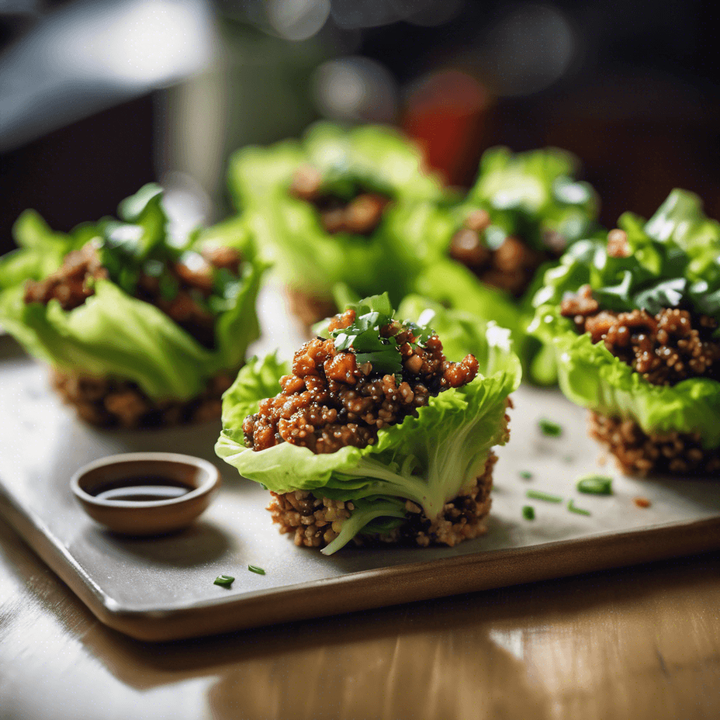 Hoisin Glazed Quinoa Lettuce Cups