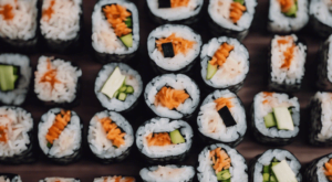 Jeera Rice Sushi Rolls