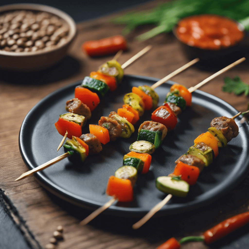 Lentil and Vegetable Skewers