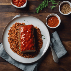 Lentil Loaf with Tomato Glaze