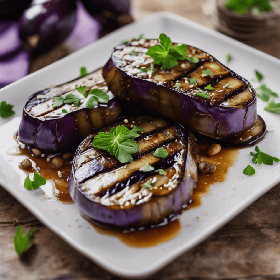 Tamarind Glazed Eggplant Steaks