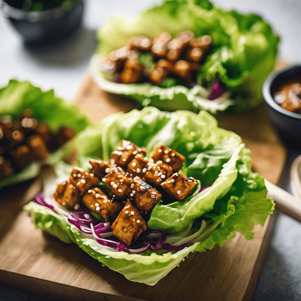 Teriyaki Tempeh Lettuce Wraps