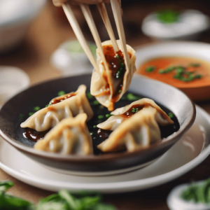 Veggie Potstickers with Dipping Sauce